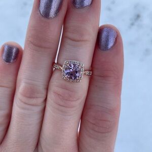 Genuine Amethyst Ring sz 7